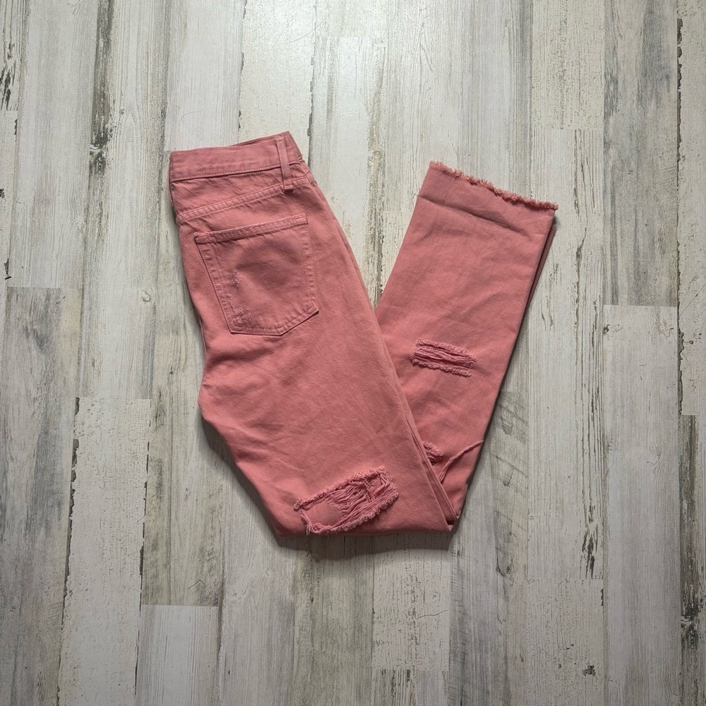 Alice + Olivia Genevieve Double Ripped Jeans Size 26 - Picture 5 of 6